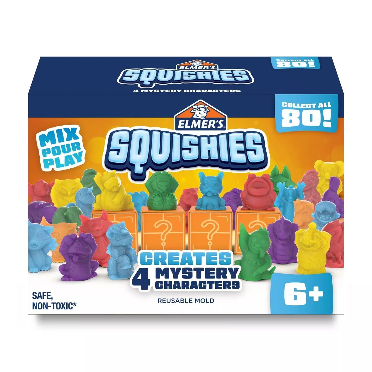 Elmer's 4ct Squishies DIY Toy Activity Kit With Mystery Character | Target