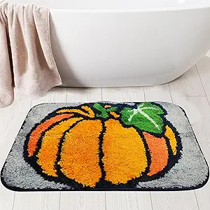 Pinata Fall Bathroom Rugs, Fall Pumpkins Bath Mats for Bathroom, Farmhouse Small Fall Rugs for Ba... | Amazon (US)