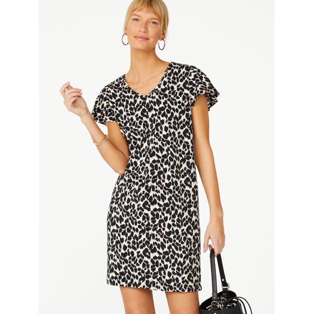 C. Wonder Women’s Flutter Sleeve Dress | Walmart (US)