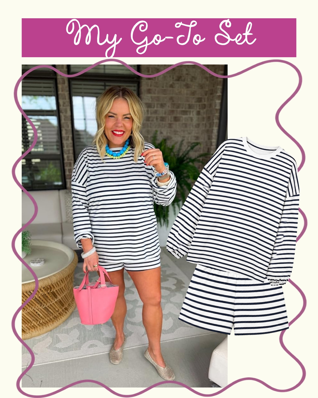Y'all know I love a good set - and this striped one from Amazon is a must! They have so many colors and I love that it comes in shorts especially since it's still pretty warm out right now!

#LTKgrwm #LTKootd #LTKSeasonal