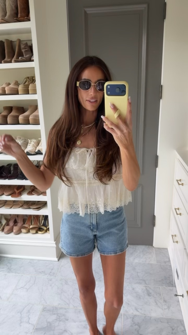 Spring outfit, summer outfit, denim shorts, 

#LTKFestival

#LTKTravel #LTKootd