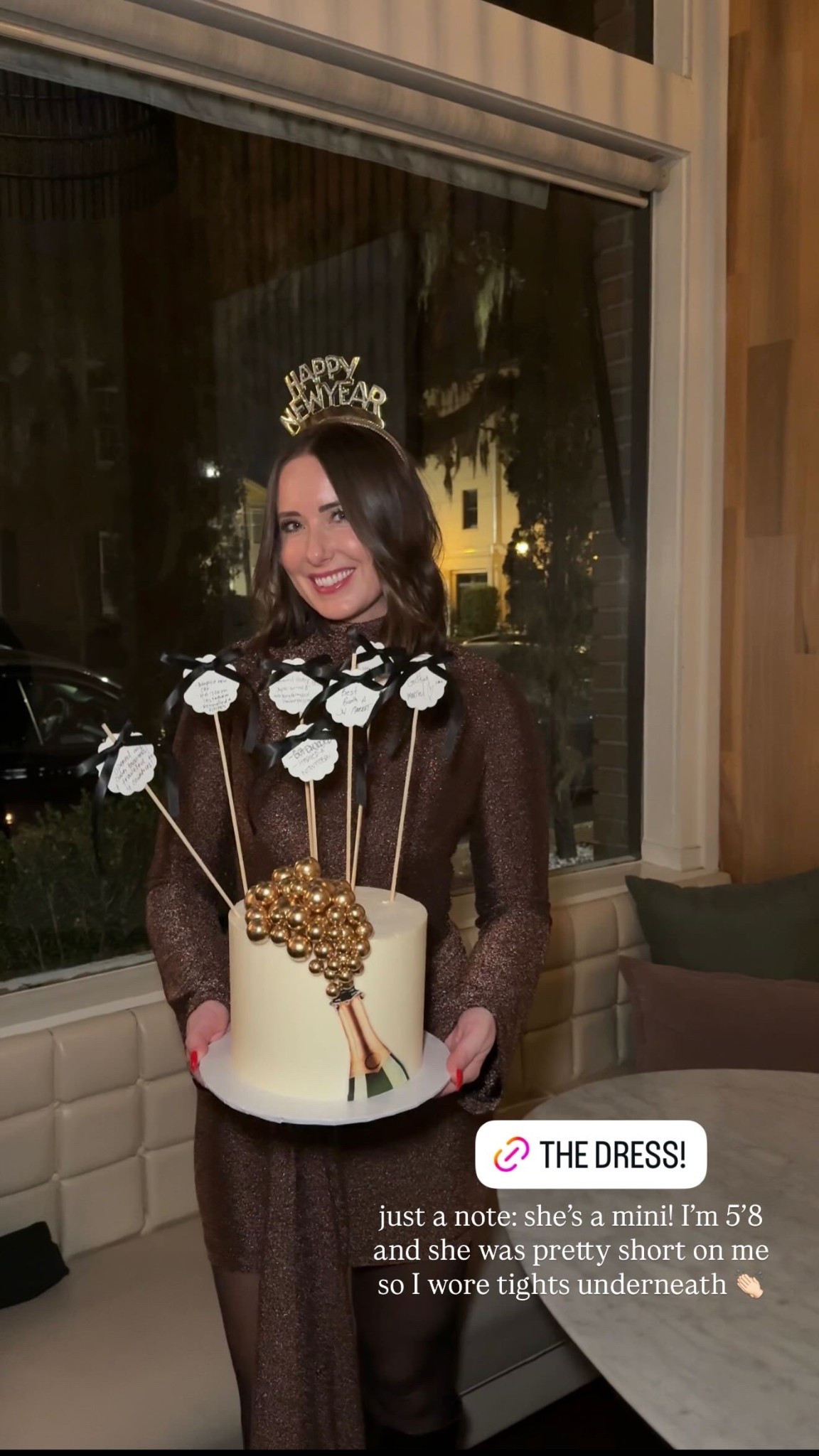 NYE outfit! If you’re a tall girl this mini dress is definitely a try mini dress and I wore tights underneath it for that very reason because it was v short! But so flattering + I LOVE the color! Will 100% be wearing it again! 

#LTKSeasonal #LTKWedding #LTKTall