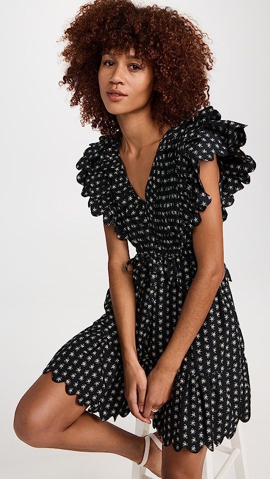 Pascala Print Flutter Sleeve Tunic Dress | Shopbop