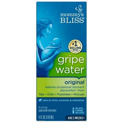 Mommy's Bliss Gripe Water for Babies with Gas, Colic or Stomach Discomfort - 4 fl oz | Target