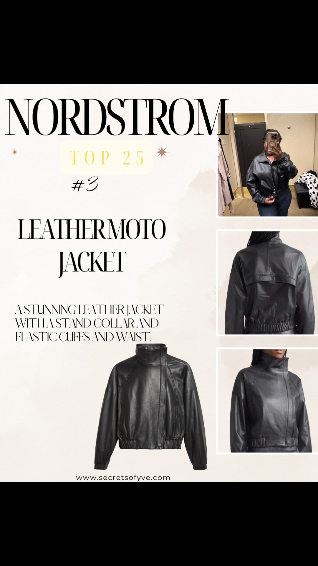 SecretsofYve: I am beyond in love with this gorgeous leather jacket! It is absolutely a splurge, but I know it will last decades to come. 
#Secretsofyve #ltkgiftguide
Always humbled & thankful to have you here.. New posts daily at 3pm & 4:15pm EST. 
CEO: PATESI Global & PATESIfoundation.org
@secretsofyve : where beautiful meets practical, comfy meets style, affordable meets glam with a splash of splurge every now and then. I do LOVE a good sale and combining codes! #ltksalealert #ltku #ltkplussize #ltkmidsize #ltkover40 #ltkpetite #ltktall #ltkvlog #ltktravel #ltkootd #ltkmens #ltkstorytime 
#ltkdayinmylife #ltkmomlife secretsofyve

#LTKSeasonal #LTKWorkwear #LTKWedding