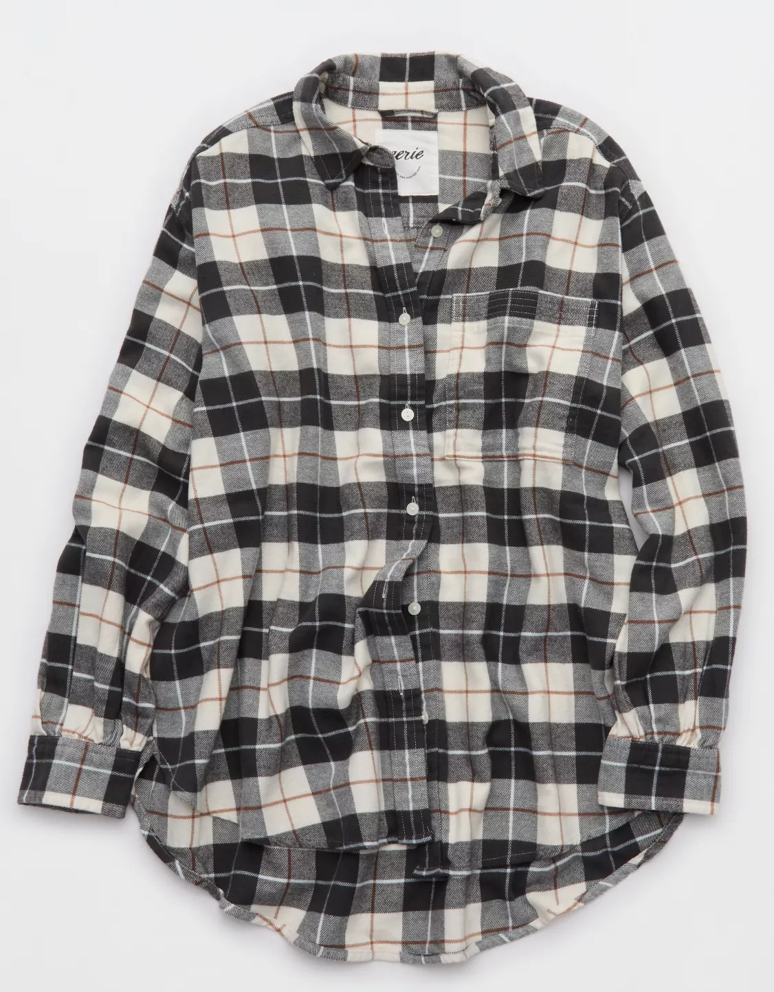 Aerie Anytime Fave Flannel Button Down Shirt | American Eagle Outfitters (US & CA)