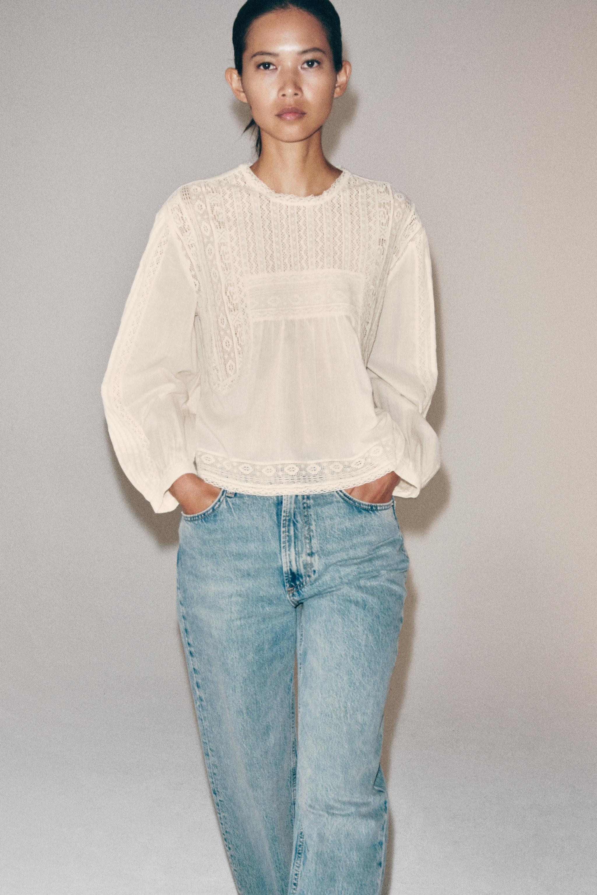 ZW COLLECTION EMBROIDERED SHIRT | Zara US
