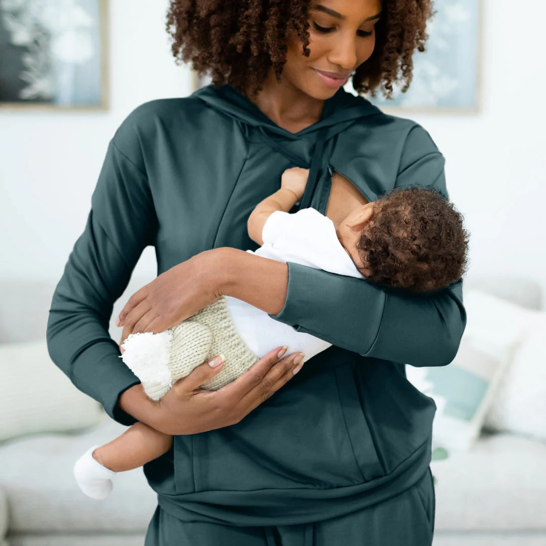 Bamboo Nursing Hoodie | Evergreen | Kindred Bravely