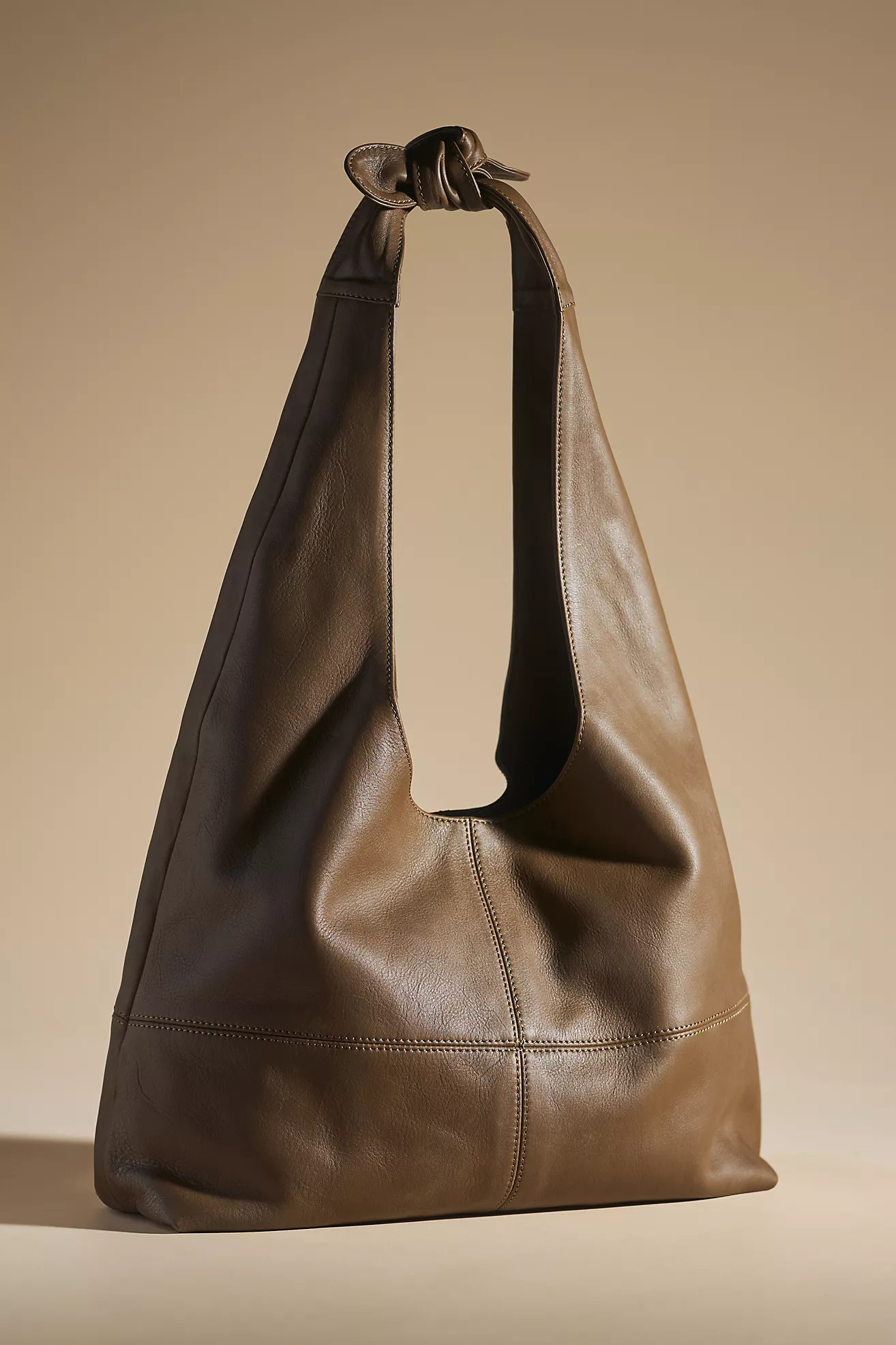 By Anthropologie Slouchy Leather Knotted-Shoulder Bag | Anthropologie (US)