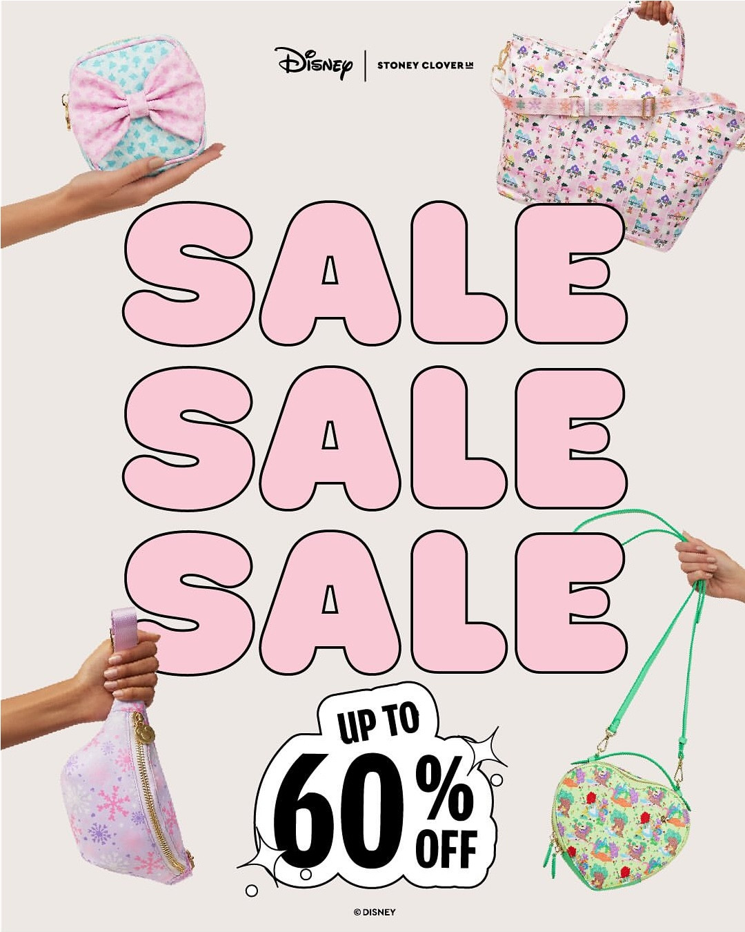 ✨ The magic is here! ✨ Our annual Disney sale starts NOW with up to 60% OFF for three days only! Don’t miss out! 💖