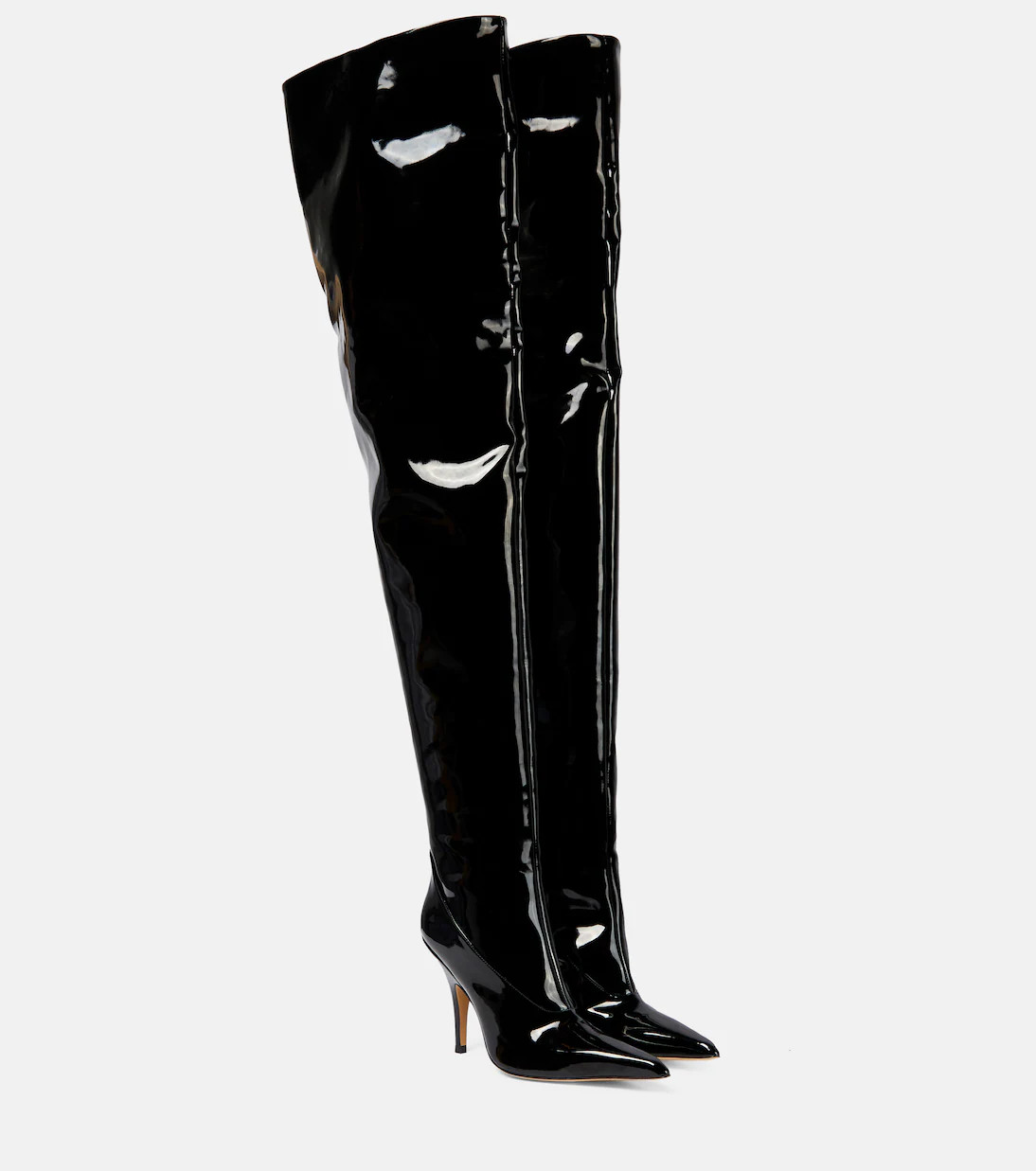 Gia 33 patent leather over-the-knee boots | Mytheresa (US/CA)