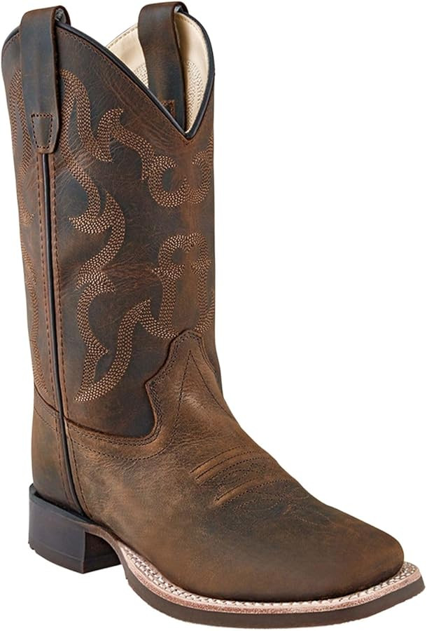 Cody James Boys' Nash Distressed Western Boot Broad Square Toe - Bbsc1904 | Amazon (US)