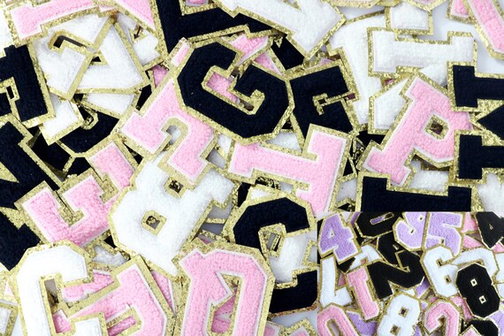 Colorful Chenille Embroidered Letters Patch Letter Iron on . | Etsy | Etsy (US)