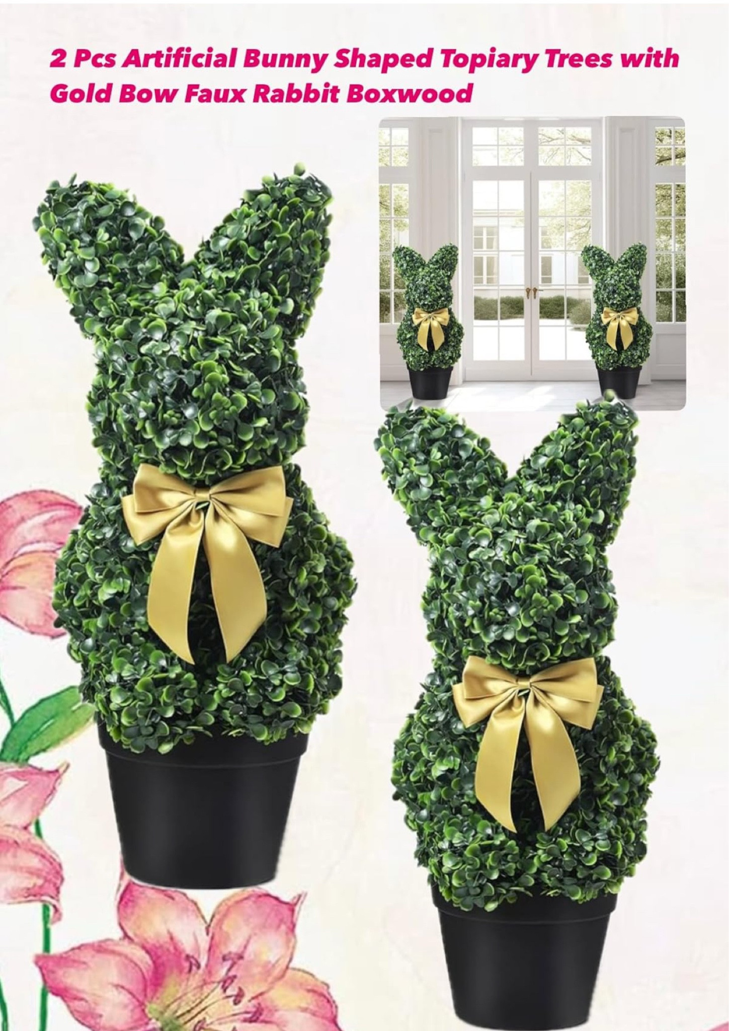 Home Decor/ seasonal: spring/ Easter, indoor/ outdoor/ topiary, bunnies, amazon, LTKHome 

#LTKFindsUnder100 #LTKSeasonal #LTKHome