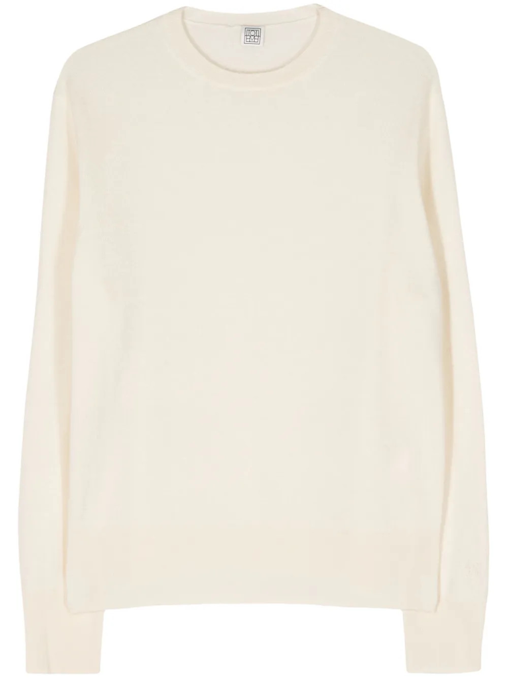 TOTEME crew-neck Cashmere Jumper | Neutrals | FARFETCH | Farfetch Global