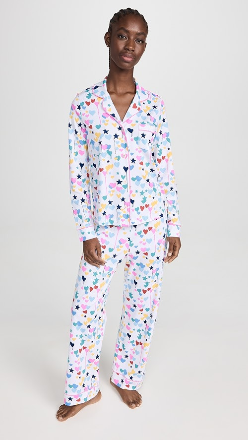 Roller Rabbit X Kerri Rosenthal Starry Starry Love Long Sleeve Polo Paja | SHOPBOP | Shopbop
