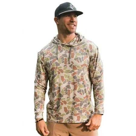 Burlebo Men s Long Sleeve Hoodie Sweatshirt (Driftwood Camo X-Large) | Walmart (US)