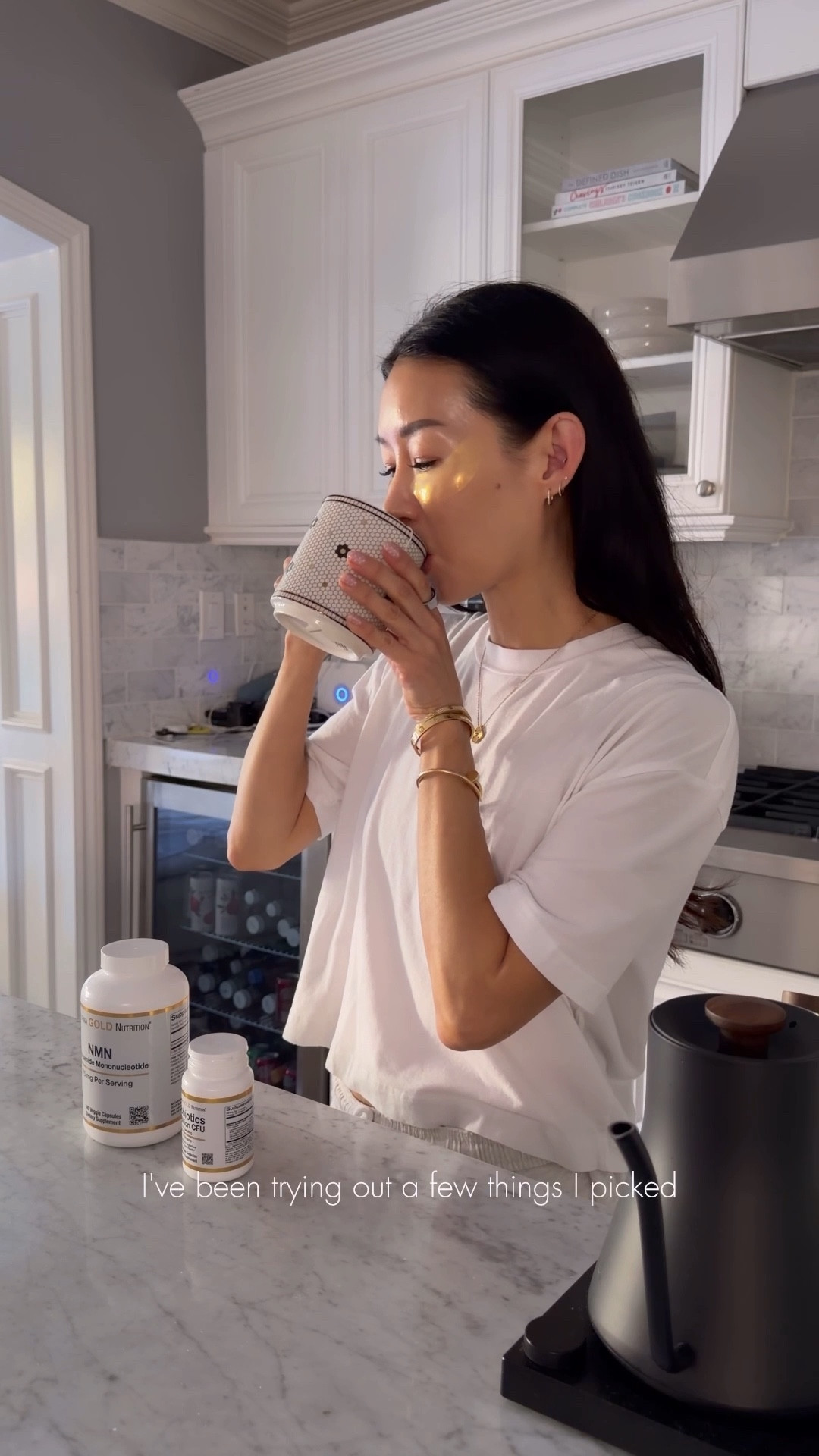 Slow morning things - eye patches on, tea in hand, and a few @iherb supplements I’ve been adding to my routine lately.

I’ve been taking CGN NMN to support NAD+ levels which has been great for energy, muscle recovery, and skin. #iHerb makes it easy to shop trusted supplements all in one place. Fast shipping, everything comes directly from them, and free shipping over $30 is always a win.

You can get 22% off for new customers or 15% off $60 for existing customers using code DAILY. I linked everything in my bio and below. #ad #ltkmomlife #ltkmorningroutine #ltkover40 

#LTKSaleAlert #LTKOver40 #LTKFindsUnder50