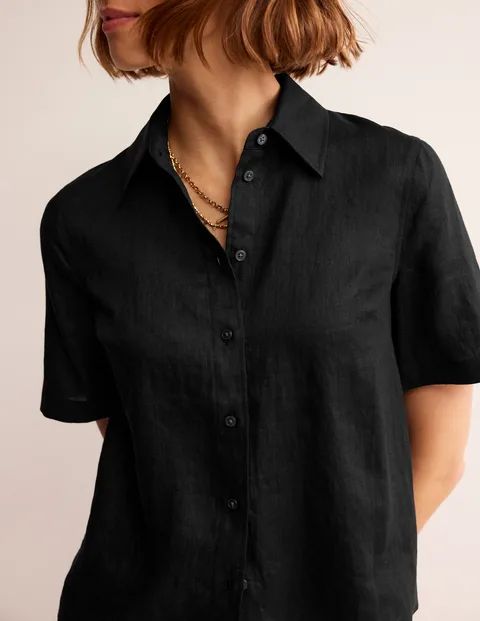 Hazel Short Sleeve Linen Shirt | Boden (US)