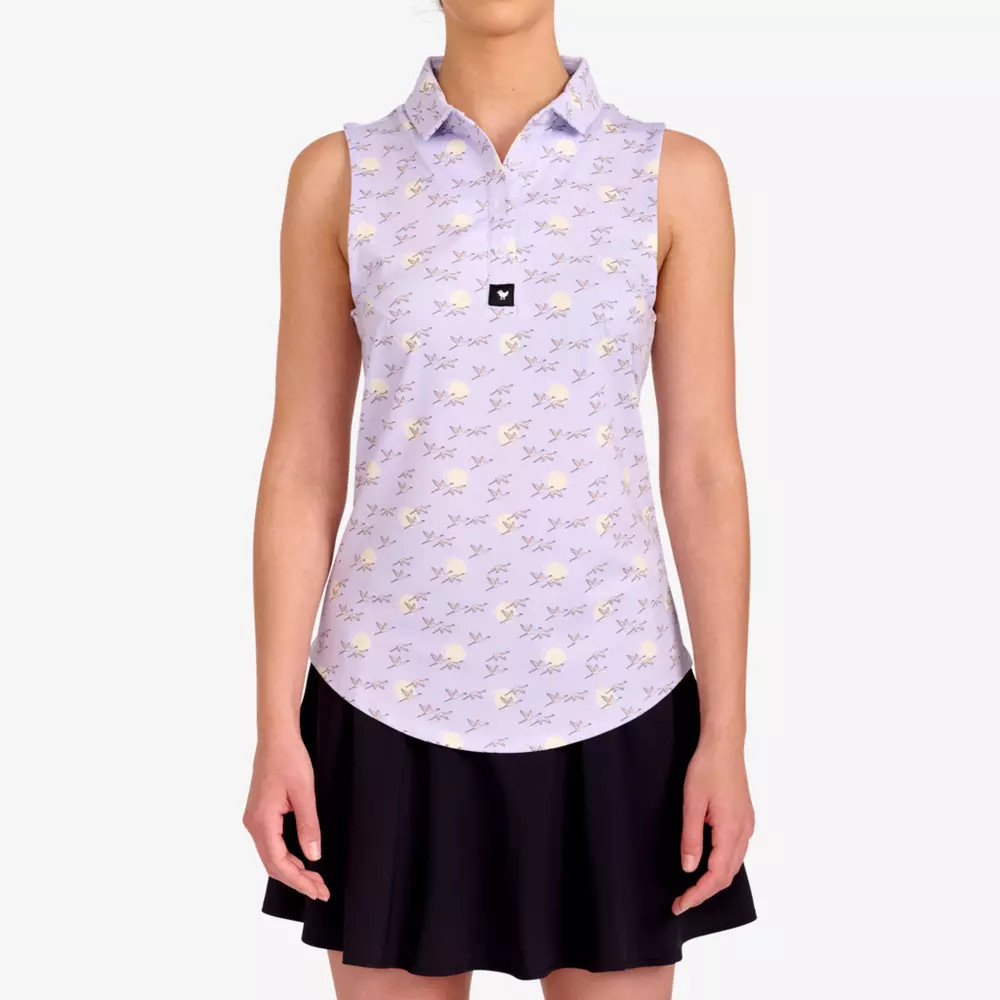 Bad Birdie Relief Goosen Sleeveless Polo Shirt, Lavender, M | PGA TOUR Superstore