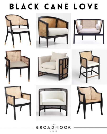 Black cane, cane furniture, accent chair, dining chair, modern home

#LTKstyletip #LTKhome #LTKFind