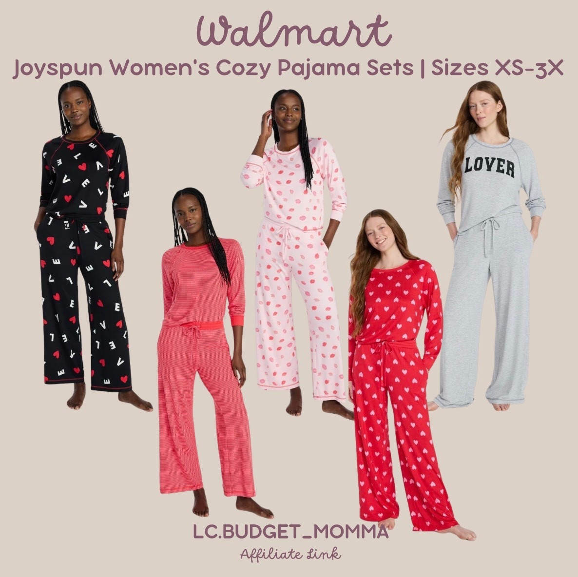 #womens #pjs #pajamas #walmart #walmartstyle #vday 

#LTKFindsUnder50 #LTKselfcare #LTKGiftGuide