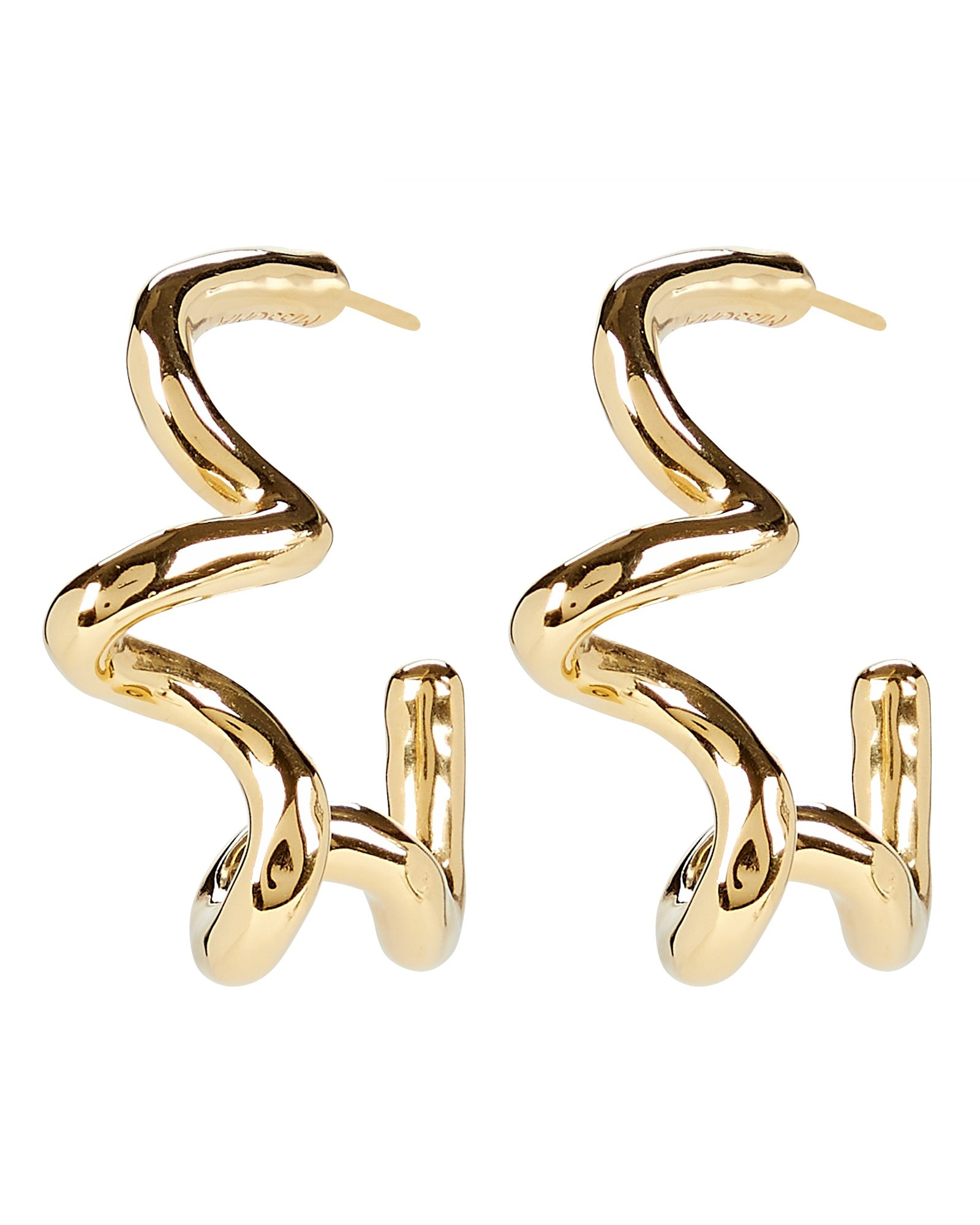 Squiggle Large Hoop Earrings | INTERMIX