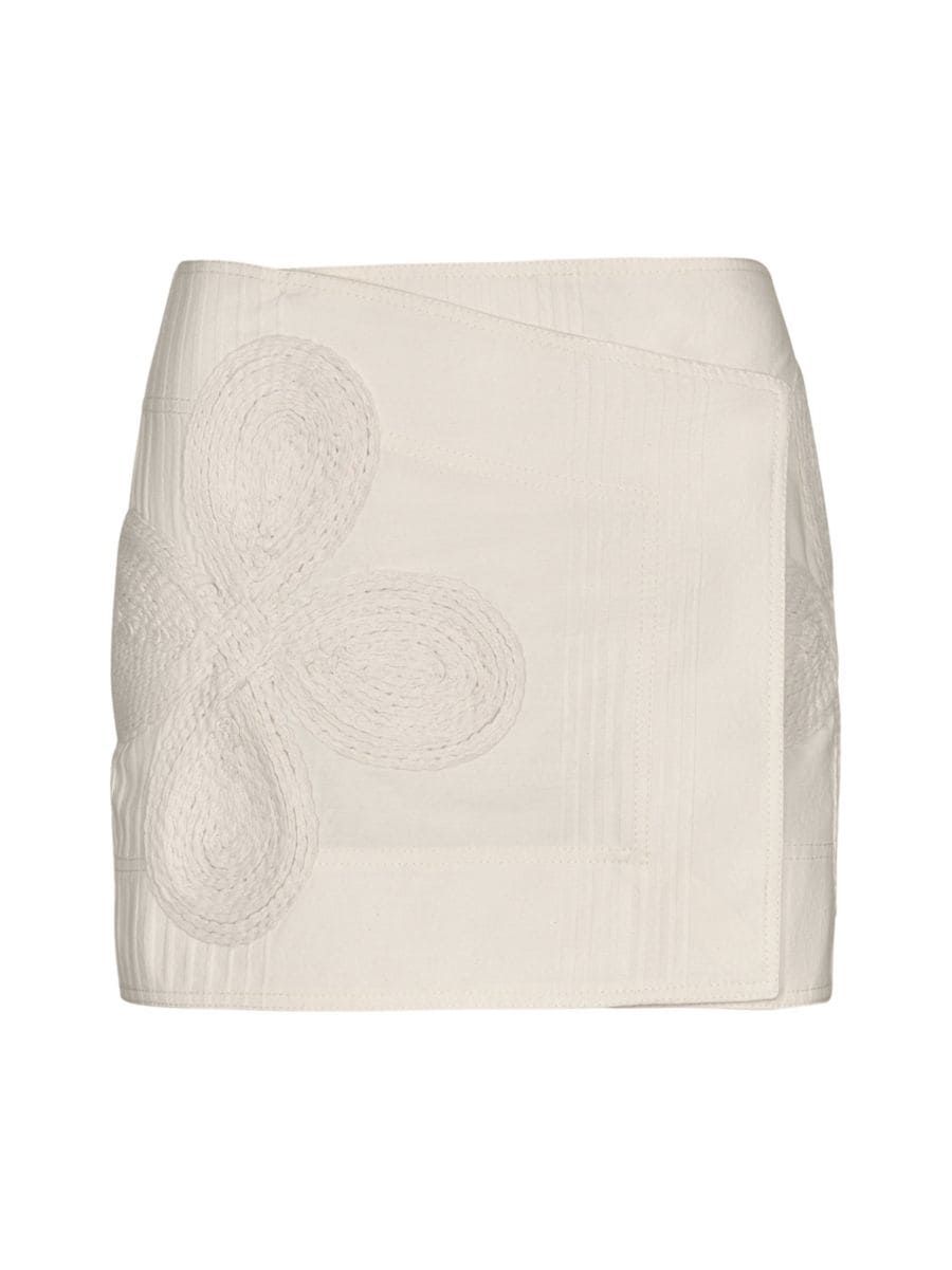 Brouhaha Embroidered Miniskirt | Saks Fifth Avenue