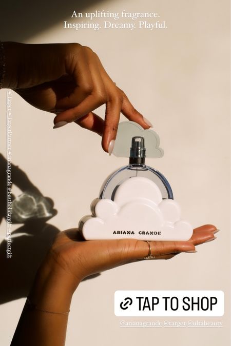 Absolutely adore the Cloud perfume by Ariana Grande - It’s an an uplifting fragrance. Inspiring. Dreamy. Playful. Features key notes of lavender, juicy pear, bergamot, coconut, praline, vanilla 

#ulta #ultafinds #perfume #fragrance #gifts #christmas #stockingstuffers 

#LTKGiftGuide #LTKHoliday #LTKbeauty