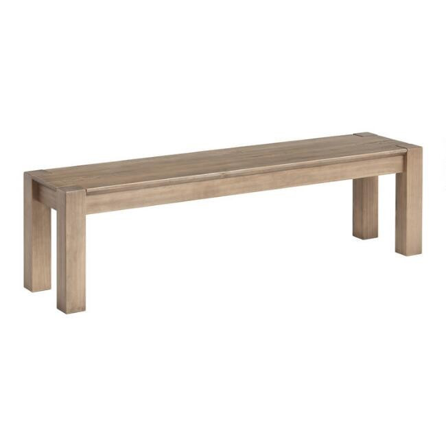 Graywashed Pine Rylie Dining Bench | World Market