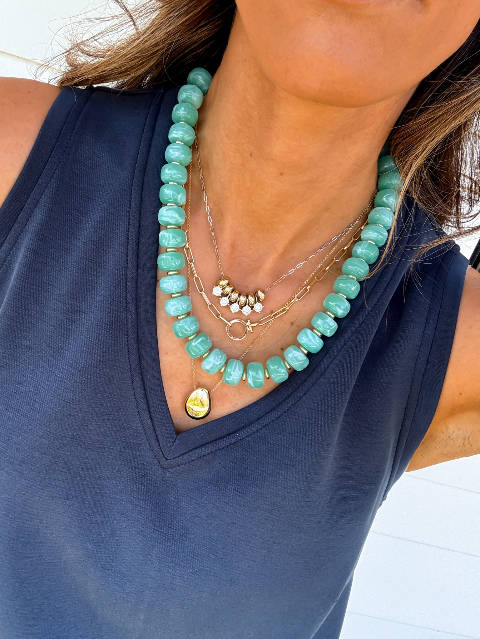 Obsessed with these necklaces 

#LTKdayinmylife #LTKgrwm #LTKootd