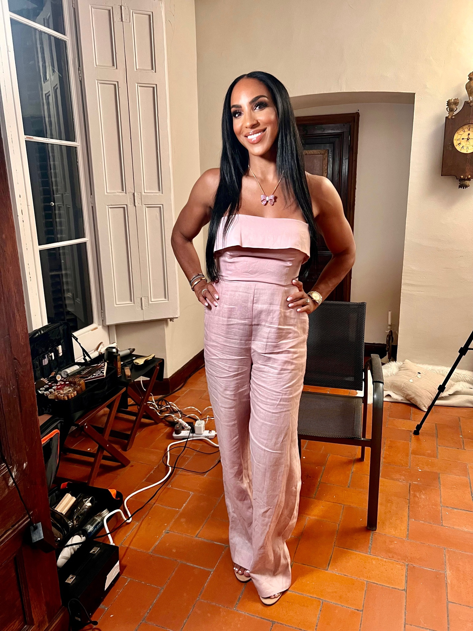 This adorable jumpsuit takes me from lunch to dinner seamlessly  RHOBH ep. 13 outfit 