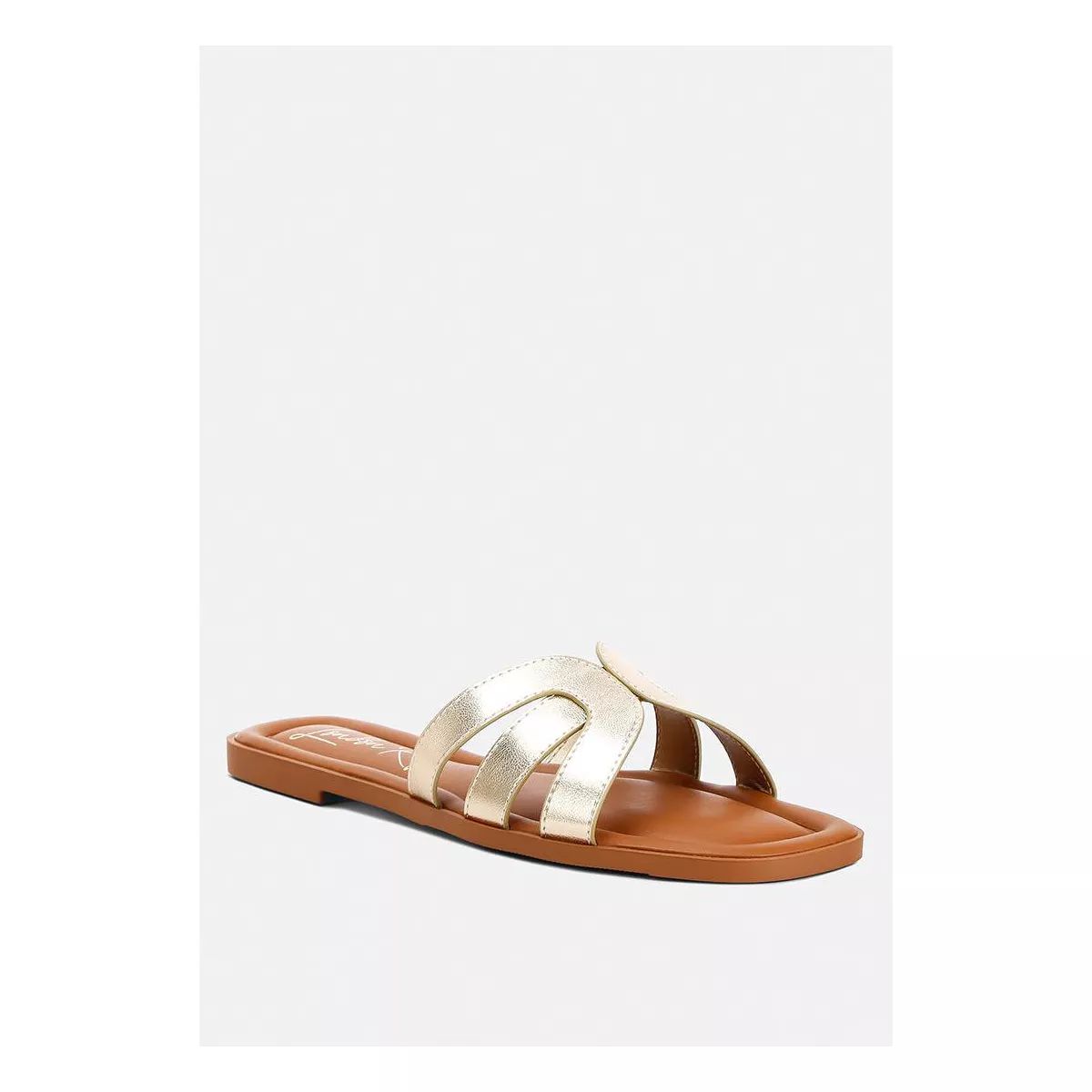 aura faux leather flat sandals | Target