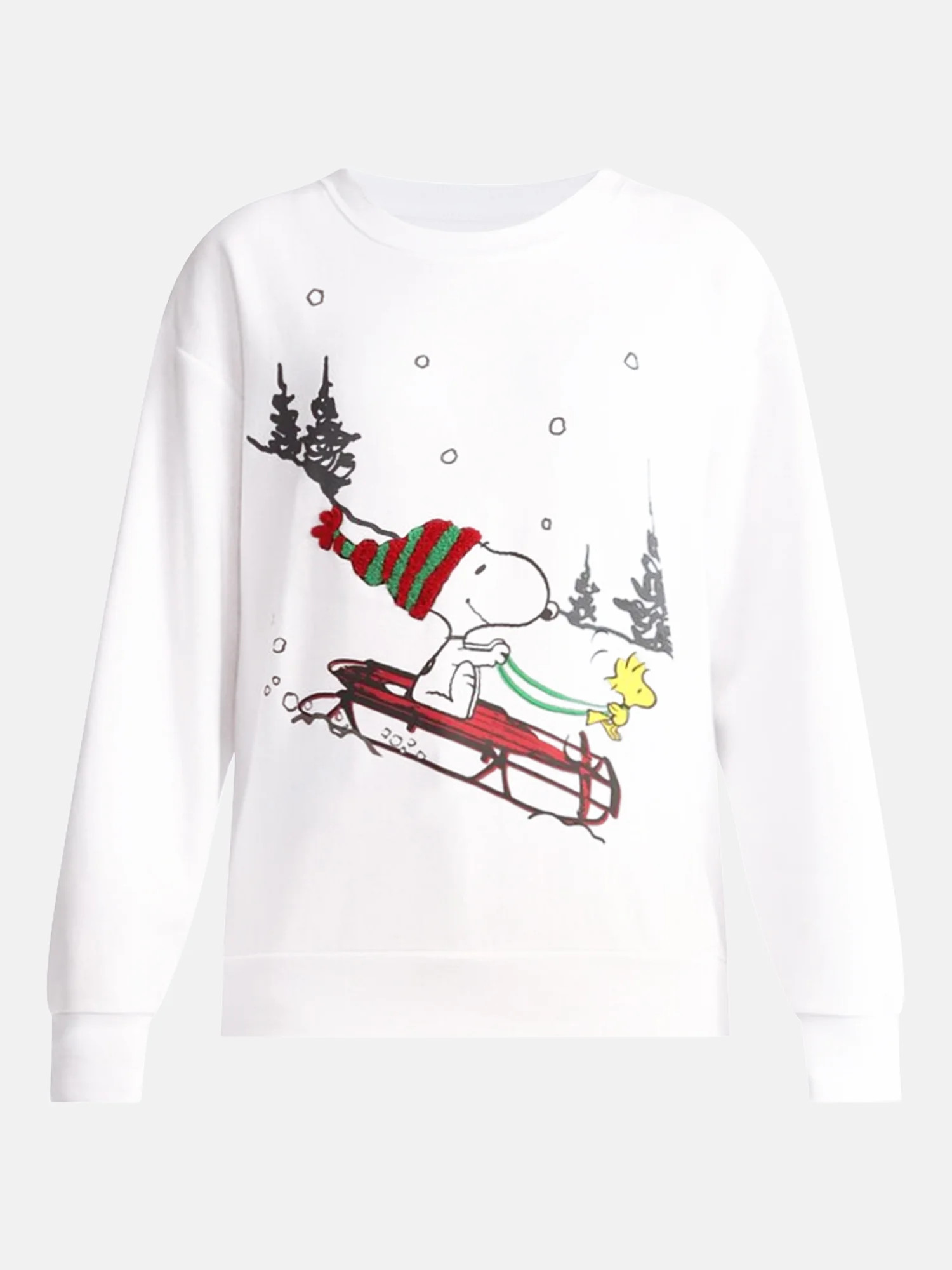 Peanuts Snoopy Women's Christmas Sweatshirt with Long Sleeves, Sizes XXS-XXL | Walmart (US)