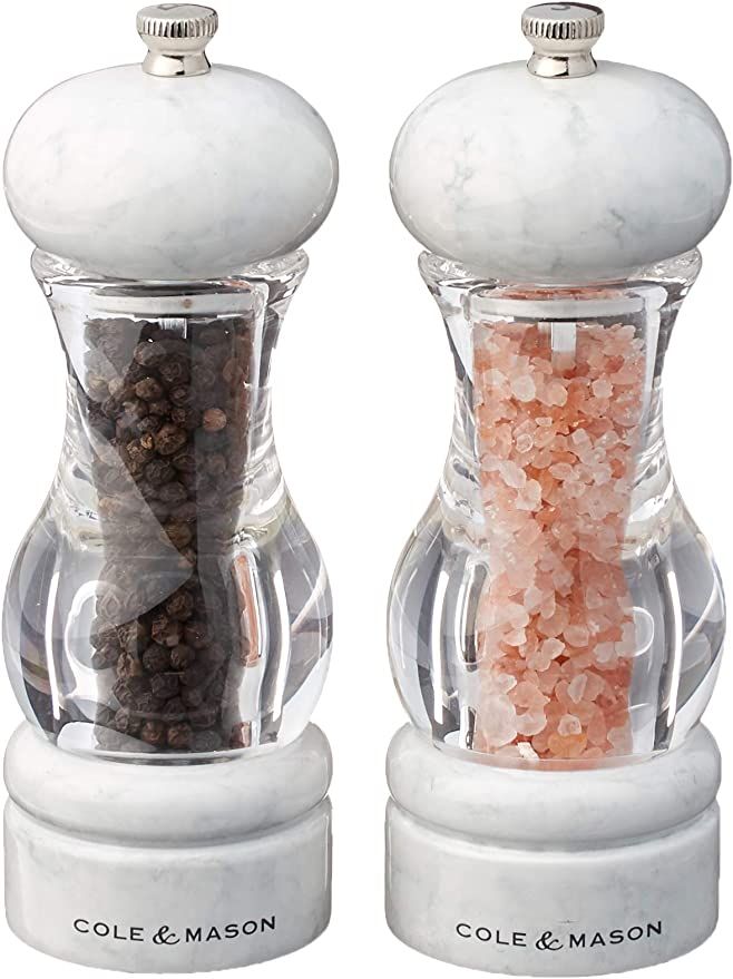 Cole & Mason 105 Salt & Pepper Mill Gift Set, 6.5", Marble | Amazon (US)