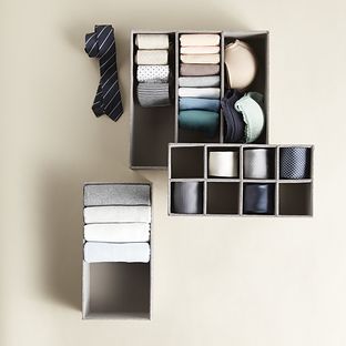 Grey Cambridge Drawer Organizers | The Container Store