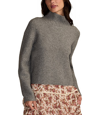 Women's Ribbed Mock-Neck Sweater | Macy's