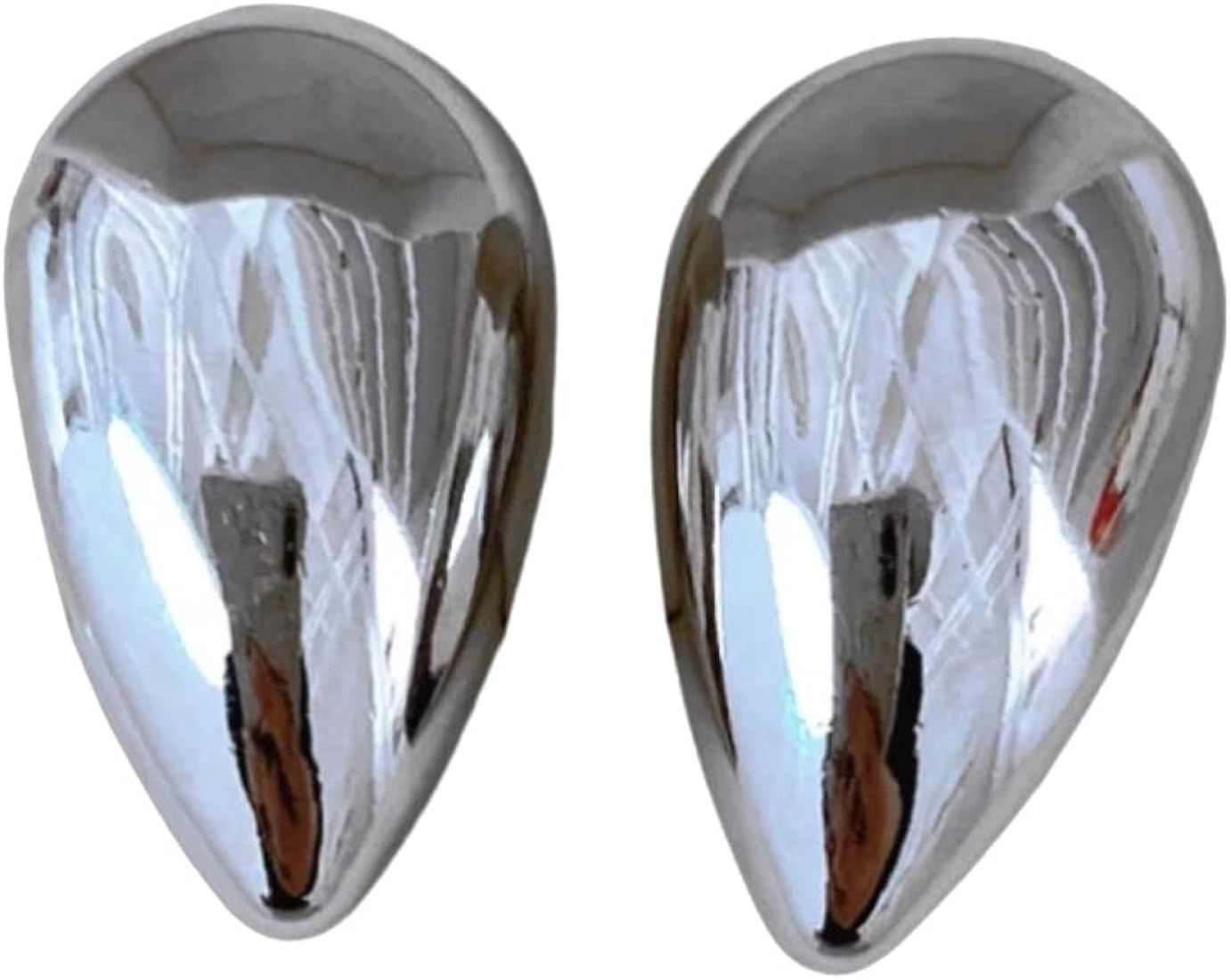 Gold Silver Tear Drop Trending Oversized Statement Style Earrings | Amazon (US)