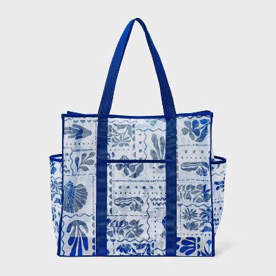 Mesh Packable Tote Handbag - Shade & Shore™ Blue Sea Print | Target