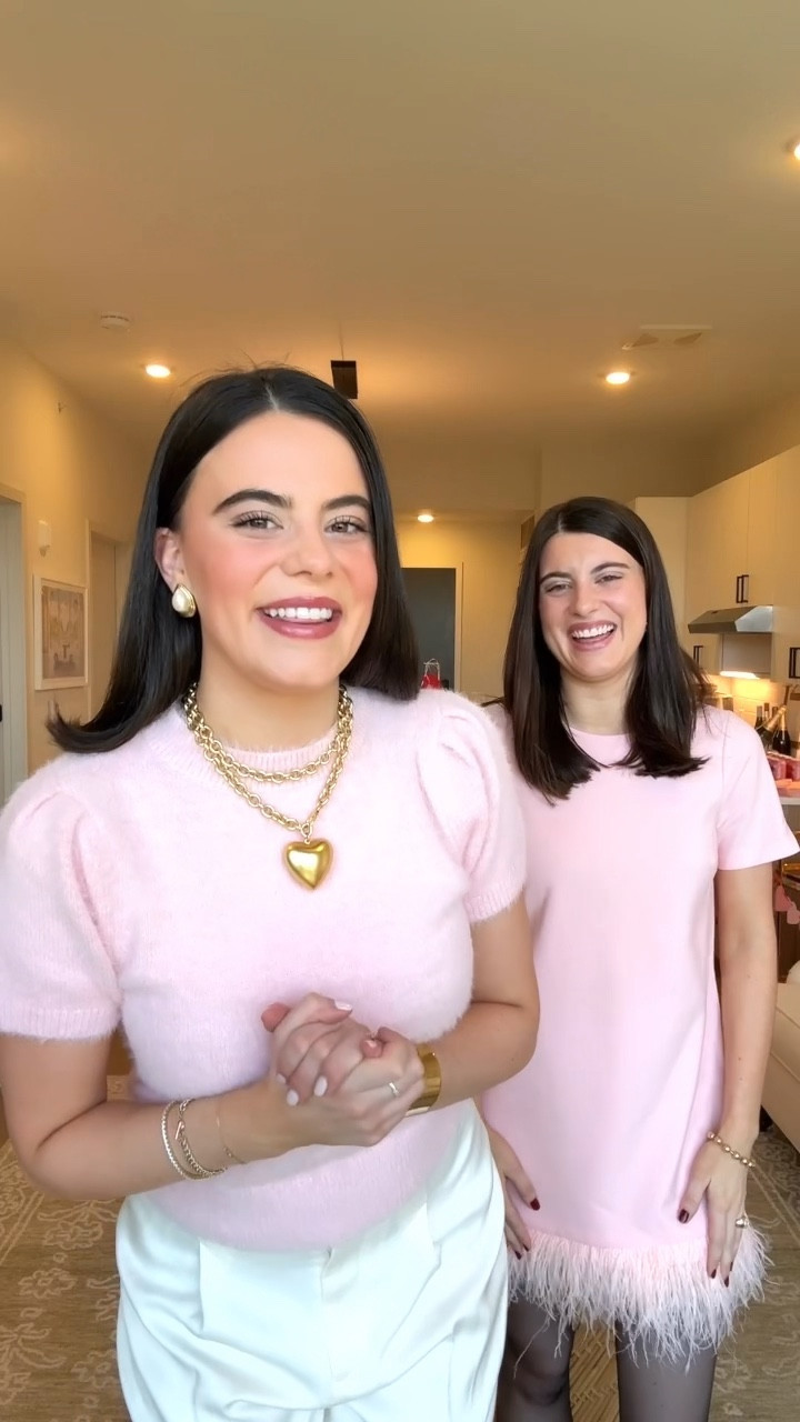 Sister Galentine’s Day looks! 💌🎀💕