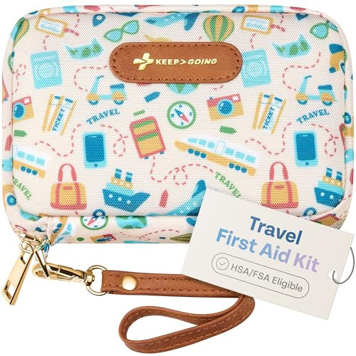 KeepGoing Travel First Aid Kit for Car, Home, Hiking, Camping and Outdoor Emergencies - First Aid Kit Travel Size TSA-Approved | Amazon (US)