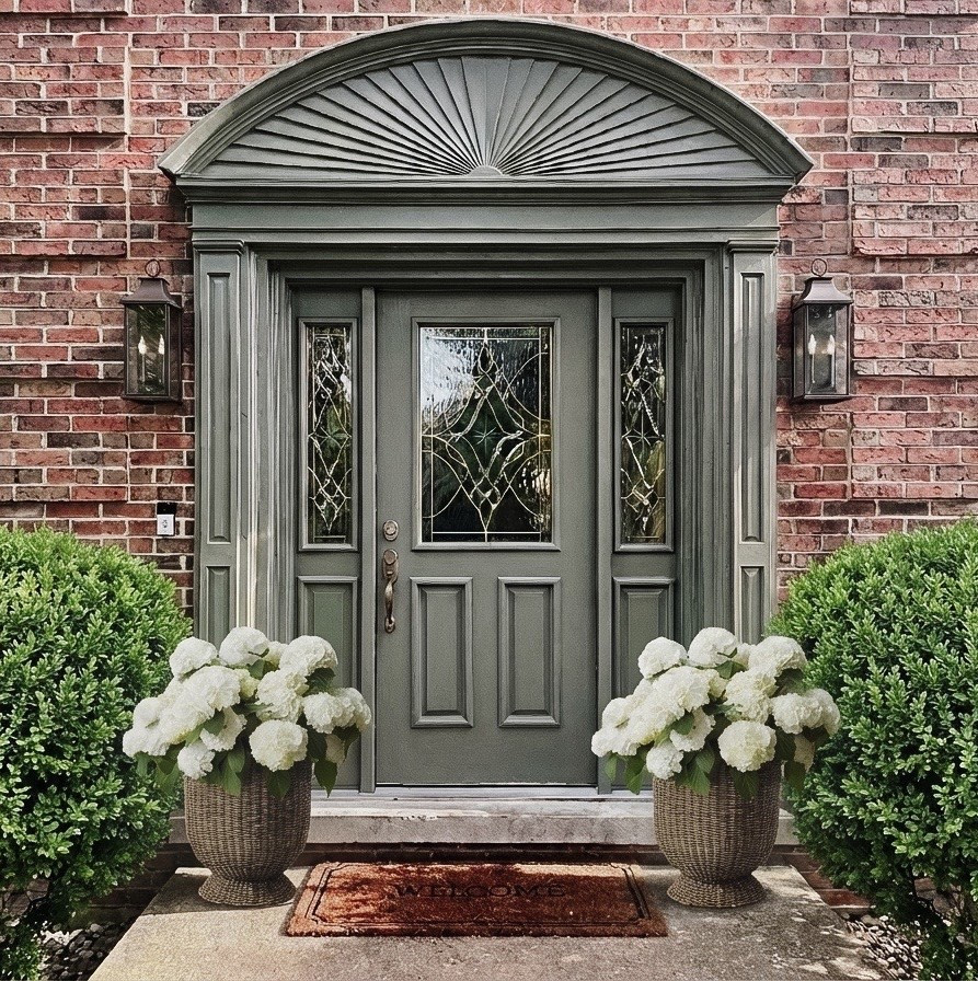 Dreaming of a spring front porch. Love these affordable wicker planters! 