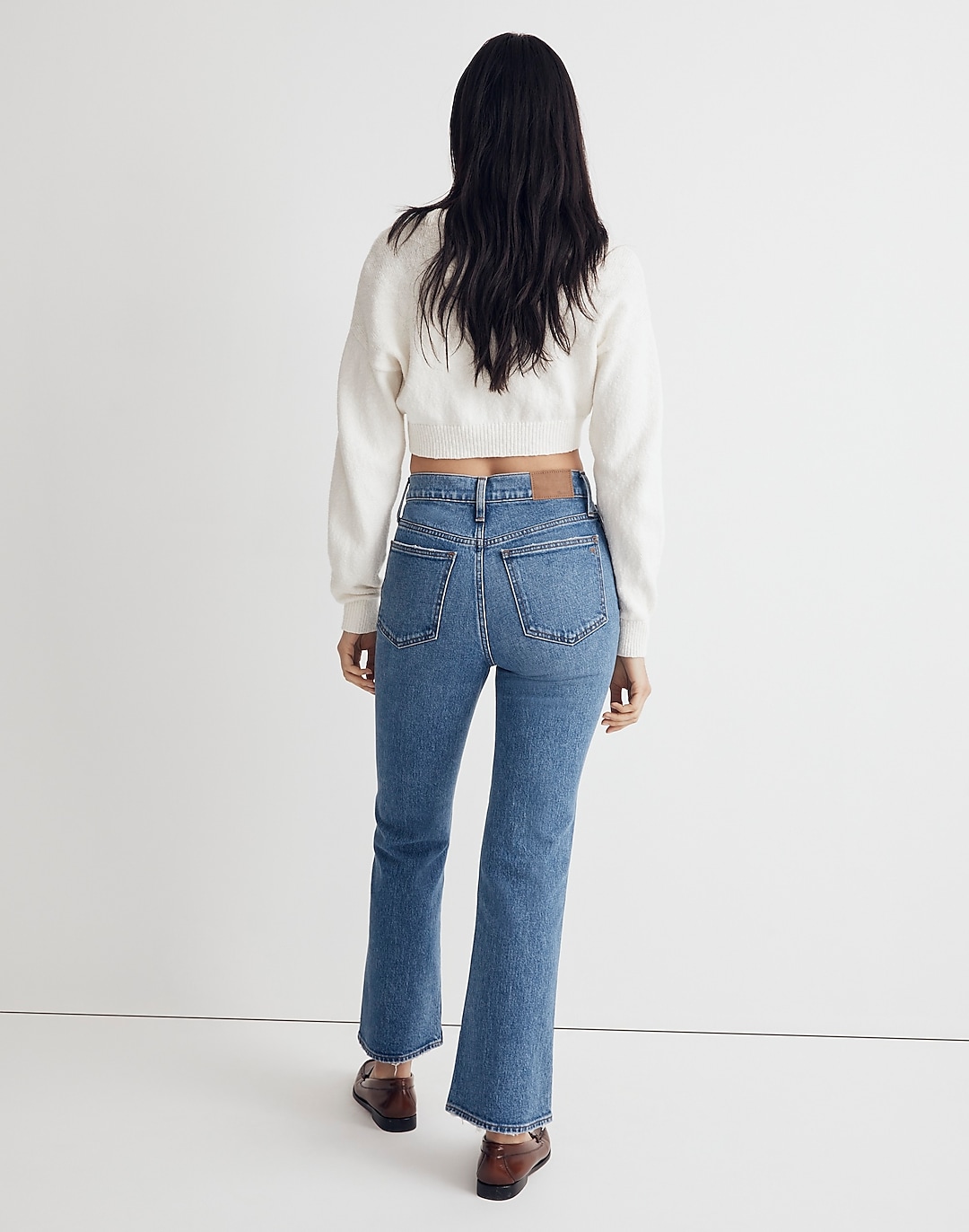 The Perfect Vintage Flare Crop Jean in Earlwood Wash | Madewell