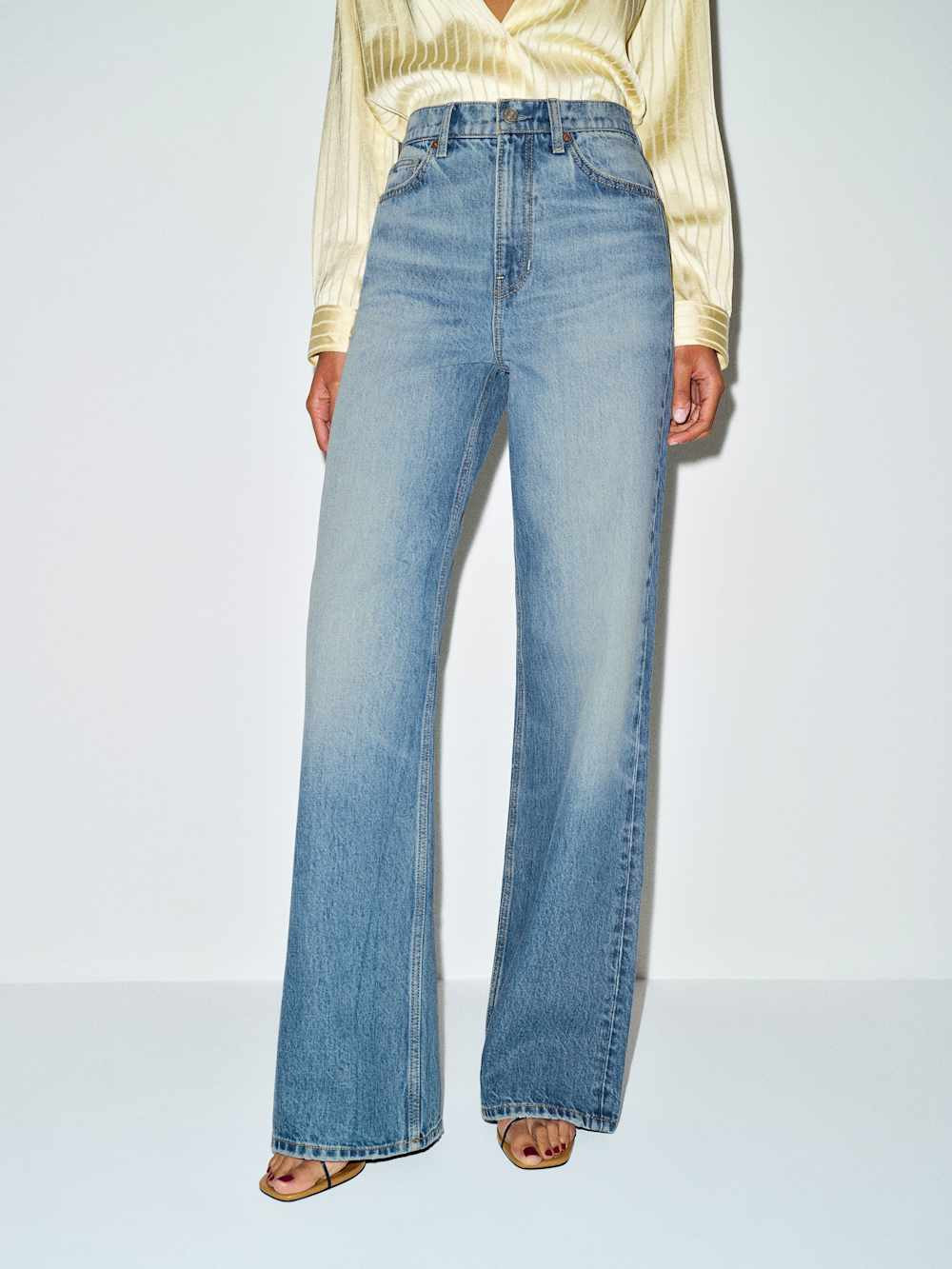 Cary High Rise Slouchy Wide Leg Jeans | Reformation (Global)