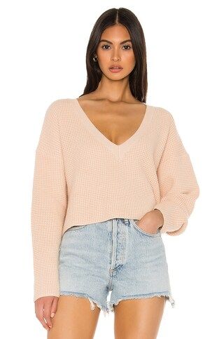 superdown Marlene Crop Sweater in Oatmeal from Revolve.com | Revolve Clothing (Global)