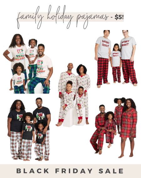 Black Friday deals: $5 family holiday pajamas at Target! 

#targetfinds #familyholidaypajamas #blackfridaydeal 

#LTKfamily #LTKHoliday #LTKCyberweek