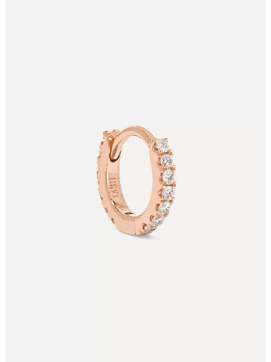 Maria Tash - Mini 18-karat Rose Gold Diamond Earring - one size | NET-A-PORTER (UK & EU)