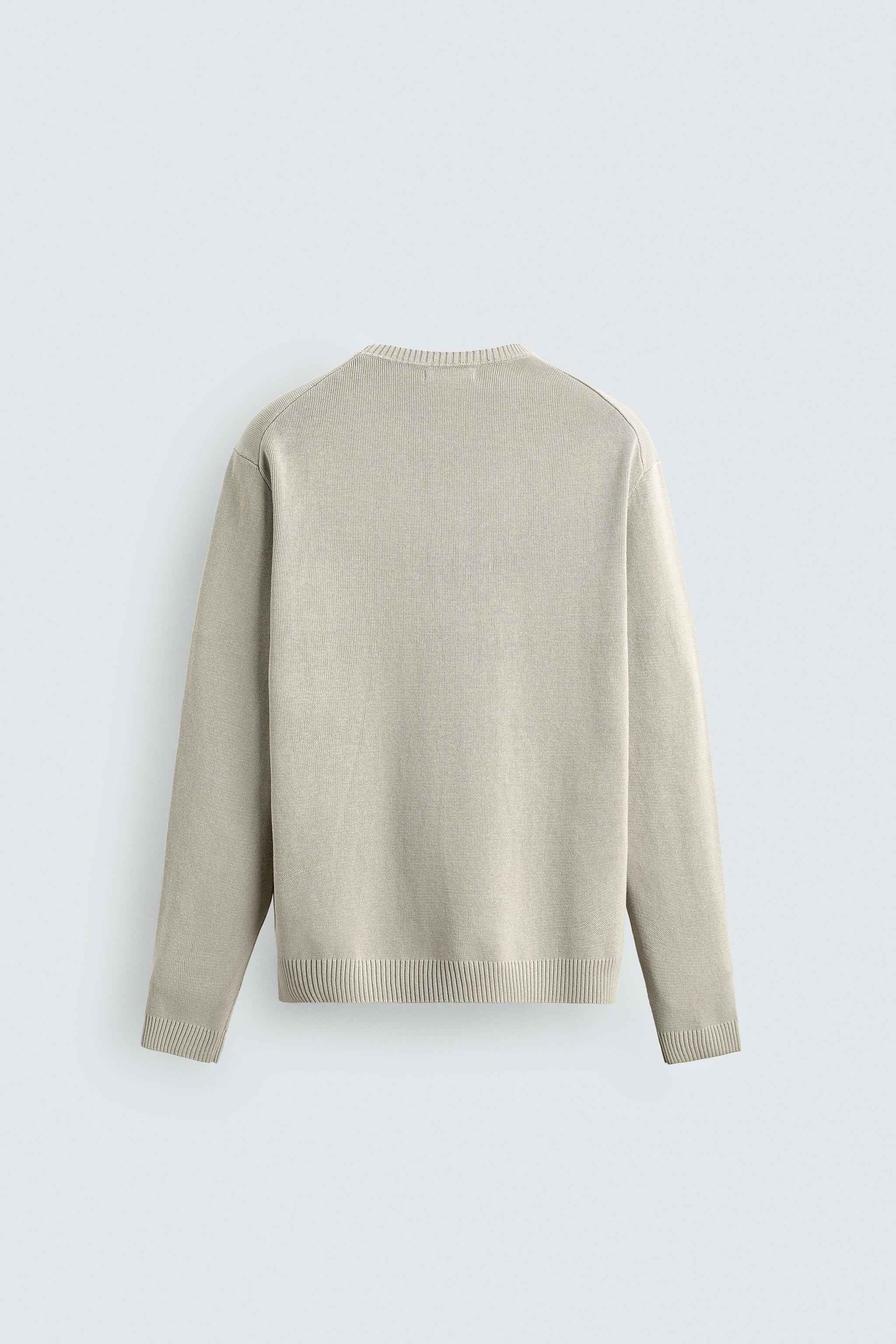 TEXTURED COTTON SWEATER | Zara US