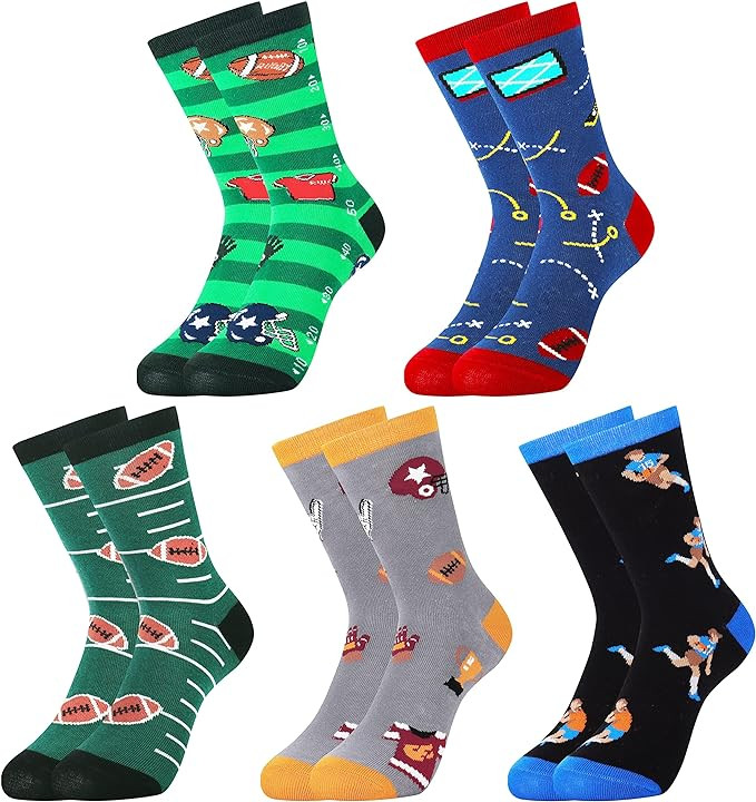 Belloxis Boys Socks Football Gifts for Boys 8-12 Football Socks Basketball Gifts Baseball Gifts f... | Amazon (US)