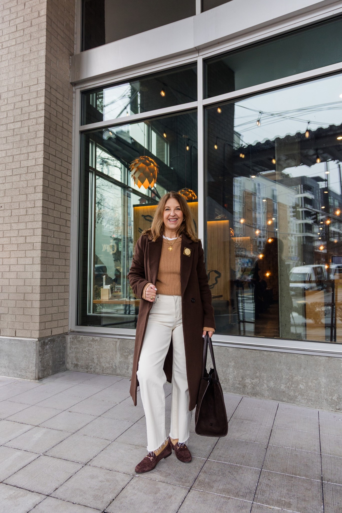 An easy outfit to wear now into spring. 

Love the style and fit of these jeans.  They fit tts. Sweater and coat fit tts. 

 

#LTKPetite #LTKootd #LTKOver40